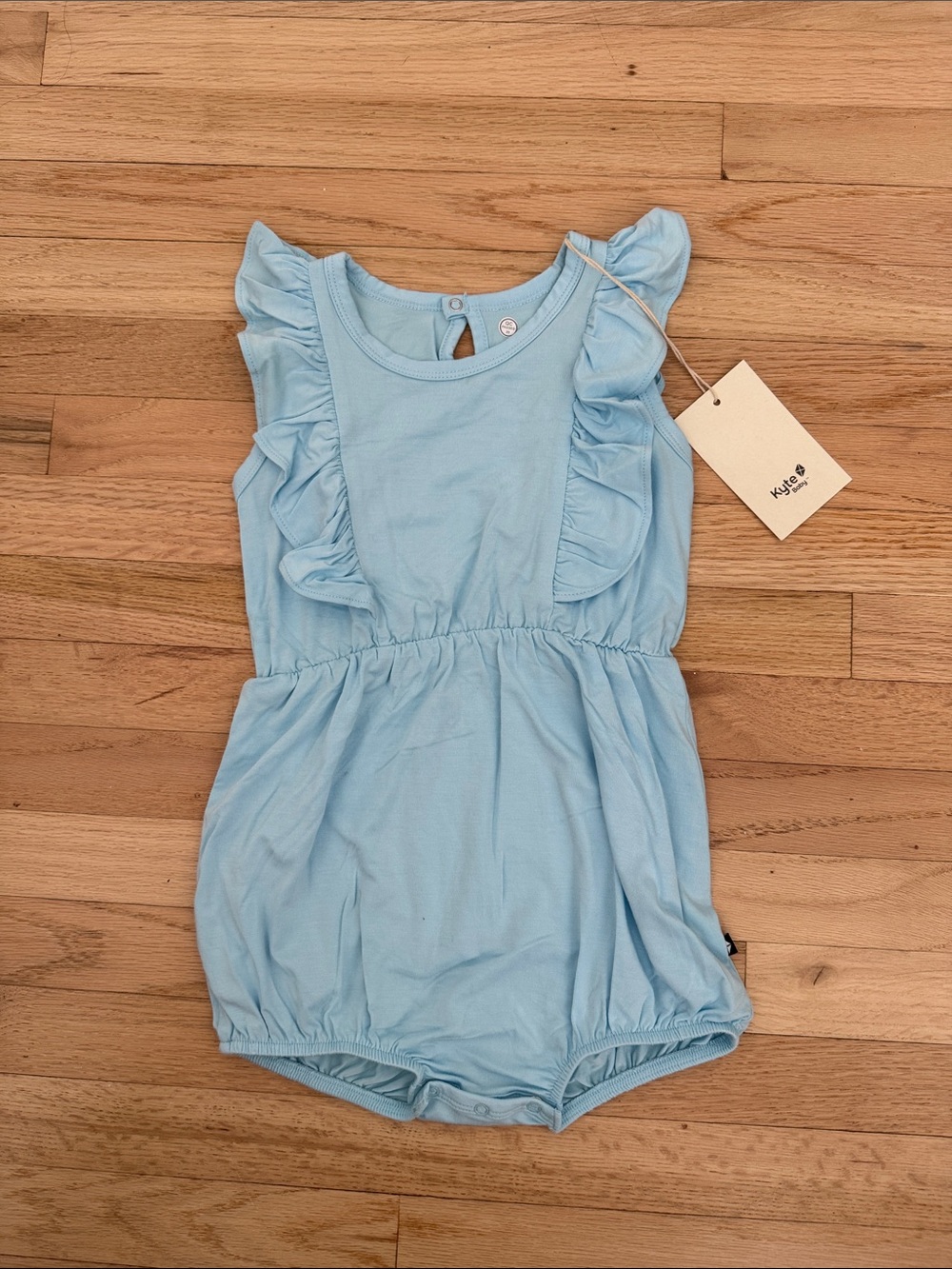 NWT Kyte BABY Sky Blue Bubble Romper, 3T